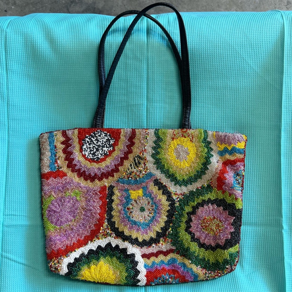 Colorful Patterned Tote Bag